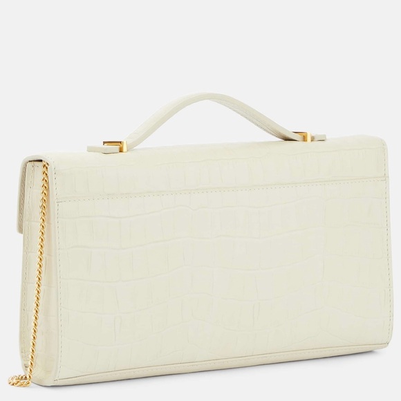 DeMellier Elegant White Croc-Embossed Women's Bag (Brand New) - Picture 5 of 10